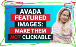 Sample clickable featured image lightbox